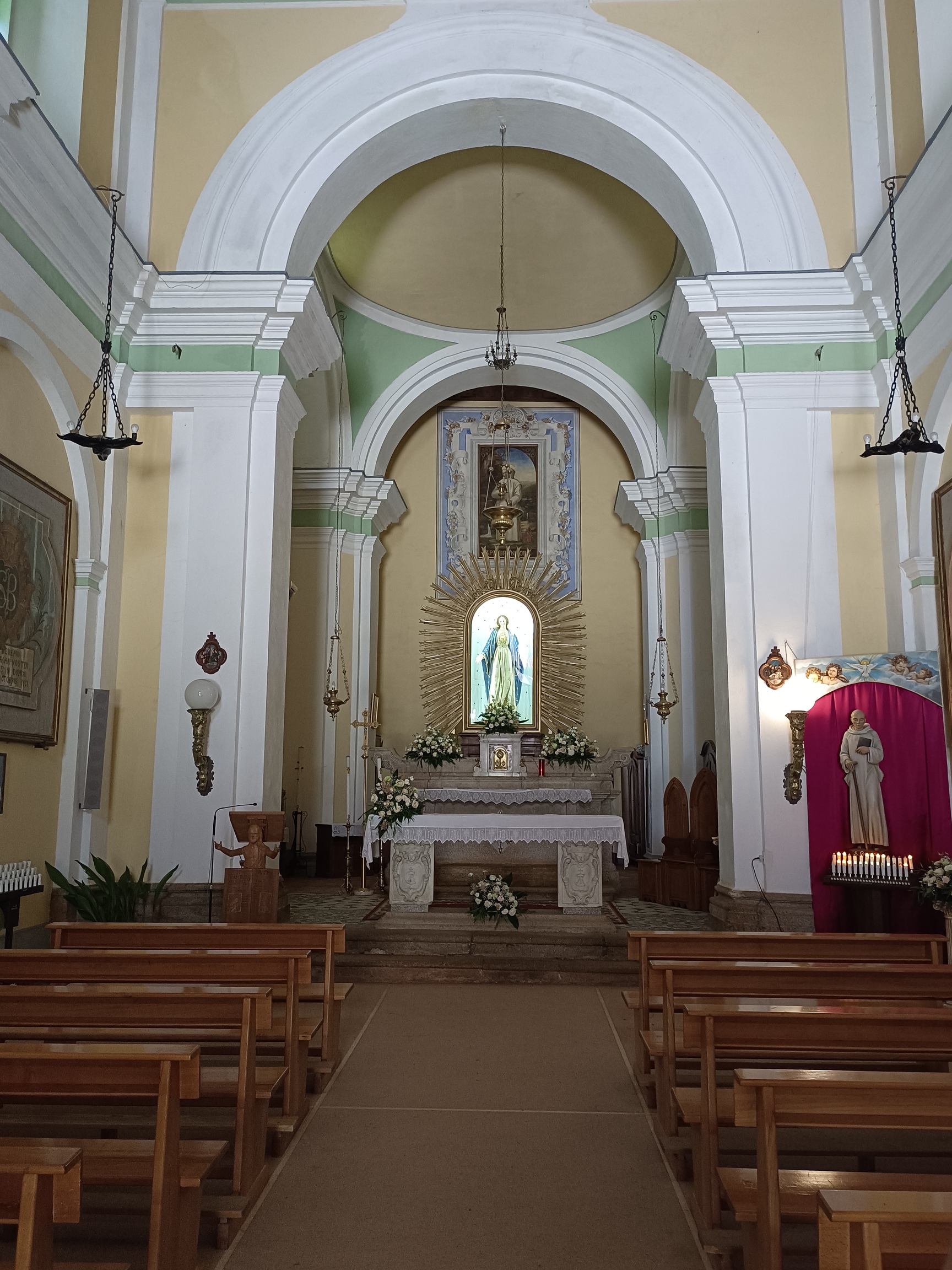 Inside of the church